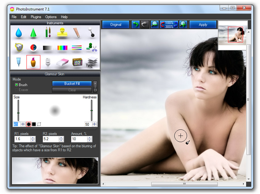 PhotoInstrument is an easy to learn tool for editing & retouching digital photos