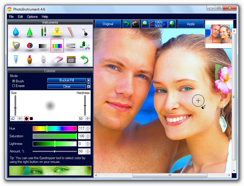Screenshot of PhotoInstrument